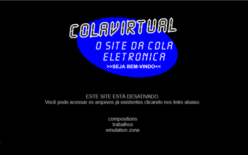 Cola virtual: o site da cola eletrônica. Este site está desativado. Você pode acessar os arquivos existentes clicando nos links abaixo